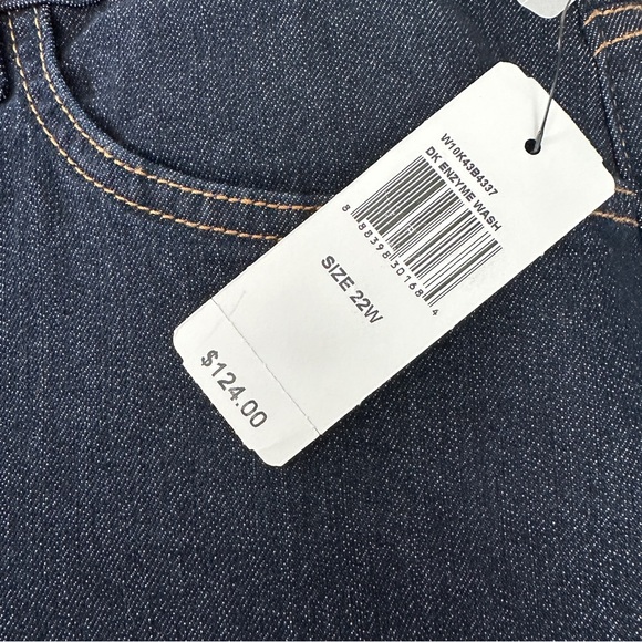 NYDJ Marilyn Straight Leg Jeans 22W Dark Wash NWT Nordstrom $124 Plus Size - Picture 6 of 12